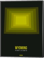 Wyoming Radiant Map 6 Fine Art Print