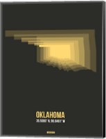 Oklahoma Radiant Map 4 Fine Art Print
