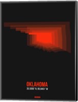 Oklahoma Radiant Map 5 Fine Art Print