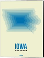 Iowa Radiant Map 1 Fine Art Print