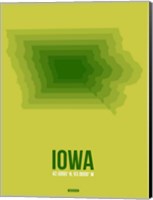Iowa Radiant Map 2 Fine Art Print