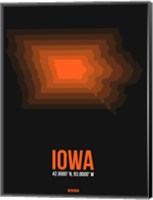 Iowa Radiant Map 6 Fine Art Print