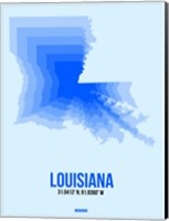 Louisiana Radiant Map 1 Fine Art Print