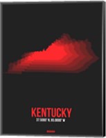Kentucky Radiant Map 4 Fine Art Print