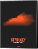 Kentucky Radiant Map 6 Fine Art Print