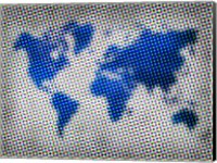 Dotted World Map 3 Fine Art Print