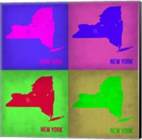 New York Pop Art Map 1 Fine Art Print