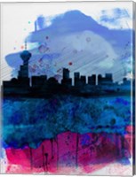 Vancouver Watercolor Skyline Fine Art Print