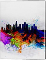 Los Angeles  Watercolor Skyline 2 Fine Art Print