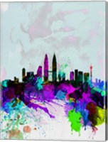 Kuala Lumpur Watercolor Skyline Fine Art Print