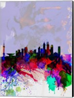 Shanghai Watercolor Skyline Fine Art Print