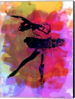 Black Ballerina Watercolor Fine Art Print