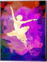 Flying Ballerina Watercolor 2 Fine Art Print
