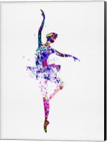 Ballerina Dancing Watercolor 2 Fine Art Print