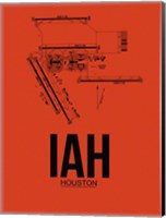 IAH Houston Airport Orange Fine Art Print