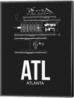 ATL Atlanta Airport Black Fine Art Print