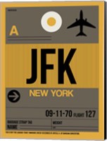 JFK New York Luggage Tag 3 Fine Art Print