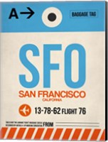 SFO San Francisco Luggage Tag 1 Fine Art Print