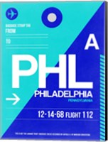 PHL Philadelphia Luggage Tag 1 Fine Art Print