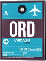 ORD Chicago Luggage Tag 1 Fine Art Print