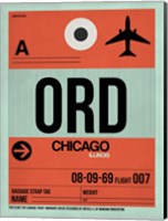 ORD Chicago Luggage Tag 2 Fine Art Print