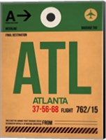 ATL Atlanta Luggage Tag 1 Fine Art Print