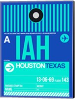 IAH Houston Luggage Tag 2 Fine Art Print