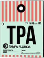 TPA Tampa Luggage Tag 1 Fine Art Print