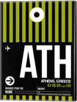 ATH Athens Luggage Tag 2 Fine Art Print