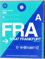 FRA Frankfurt Luggage Tag 1 Fine Art Print