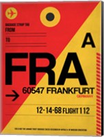FRA Frankfurt Luggage Tag 2 Fine Art Print