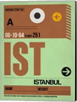 IST Istanbul Luggage Tag 2 Fine Art Print