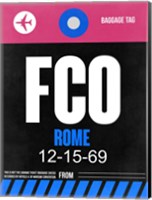 FCO Rome Luggage Tag 2 Fine Art Print