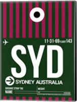 SYD Sydney Luggage Tag 2 Fine Art Print