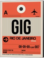 GIG Rio De Janeiro Luggage Tag 2 Fine Art Print