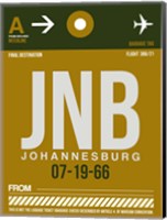 JNB Johannesburg Luggage Tag 1 Fine Art Print
