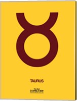 Taurus Zodiac Sign Brown Fine Art Print