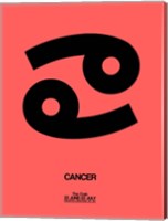 Cancer Zodiac Sign Black Fine Art Print