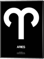 Aries Zodiac Sign White Fine Art Print