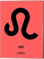 Leo Zodiac Sign Black Fine Art Print