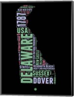 Delaware Word Cloud 1 Fine Art Print