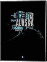 Alaska Word Cloud 1 Fine Art Print