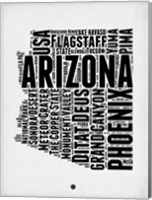Arizona Word Cloud 2 Fine Art Print
