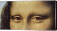 Mona Lisa - Detail Of Eyes Fine Art Print