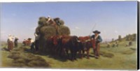 Haymaking in Auvergne, 1855 Fine Art Print