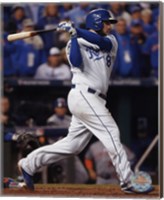 Mike Moustakas RBI Single Game 2 of the 2015 World Series Fine Art Print