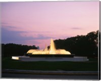 Mecom Fountain, Houston, Texas Fine Art Print