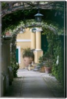 Lanterns in a Garden, Capri, Naples, Italy Fine Art Print