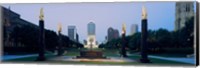 War Memorial in Cenotaph Square, Marion County, Indiana Fine Art Print