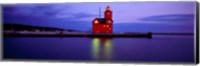 Big Red Lighthouse at Dusk, Holland, Michigan Fine Art Print